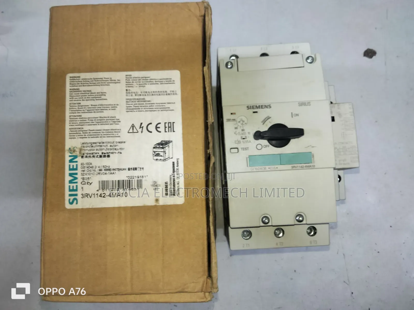 Siemens 3rv1142-4ma10 Motor Protection Circuit Breaker (Mpcb)