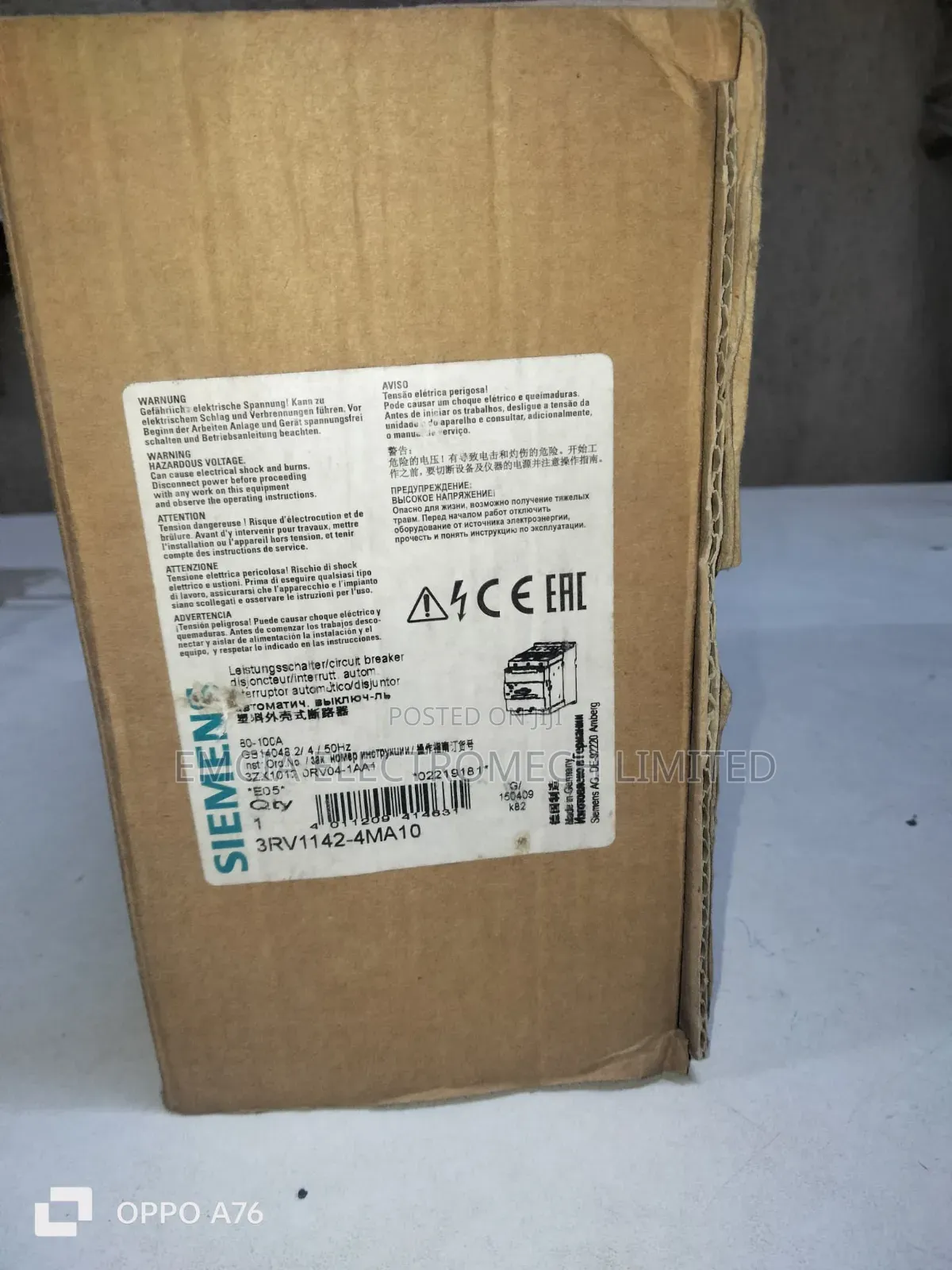 Siemens 3rv1142-4ma10 Motor Protection Circuit Breaker (Mpcb)