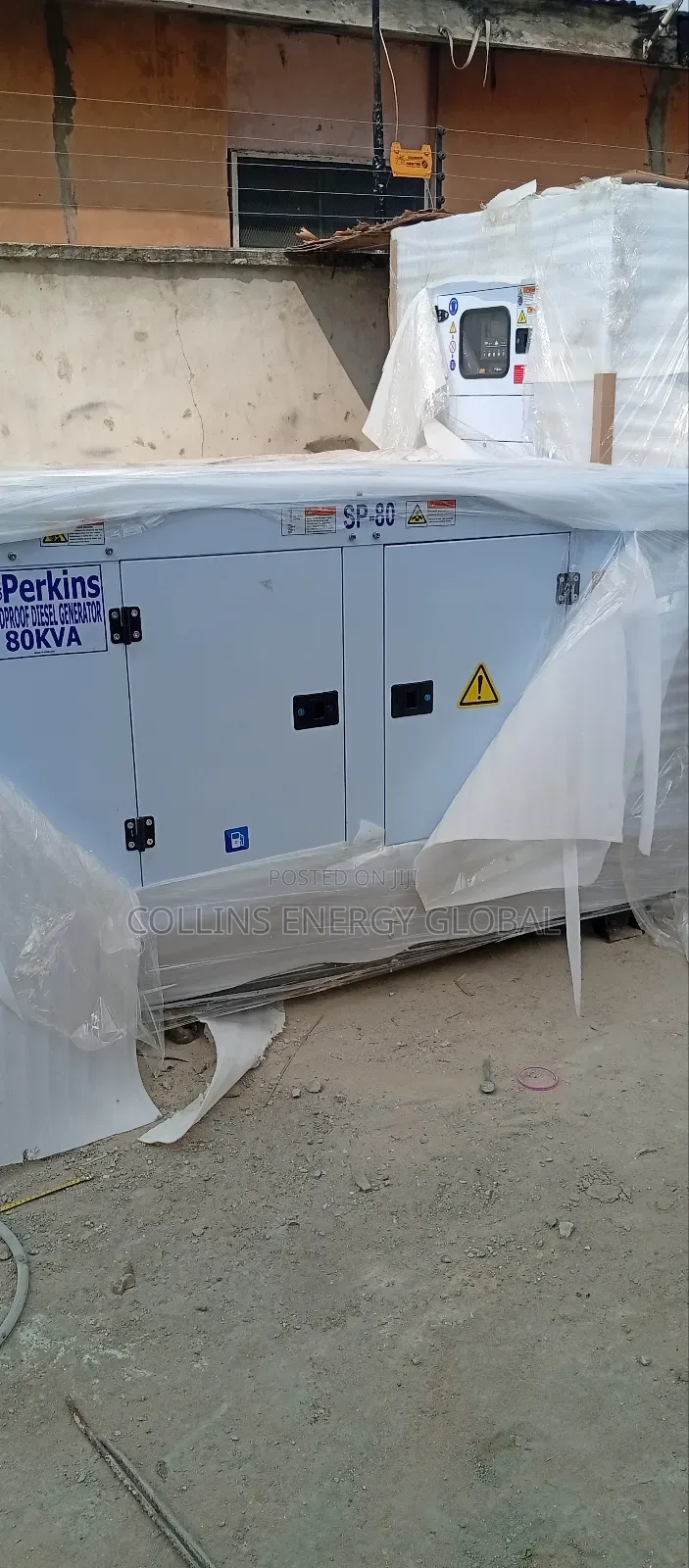 Brand New 80kva Uk Perkins Soundproof Copper Coil Generator