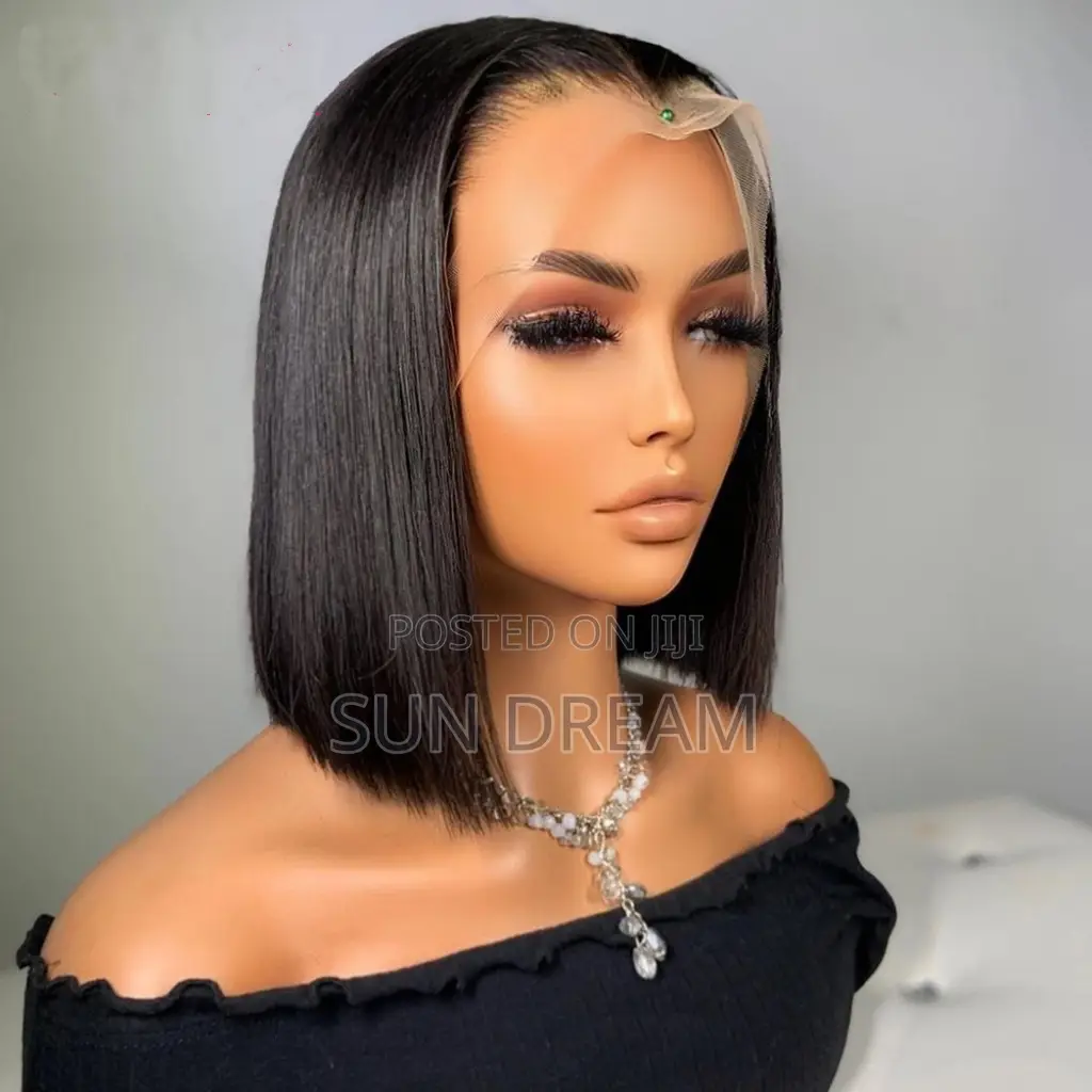 SDD Bone Straight 4*4 Bob 150% 10inch Human Hair Straight Wig