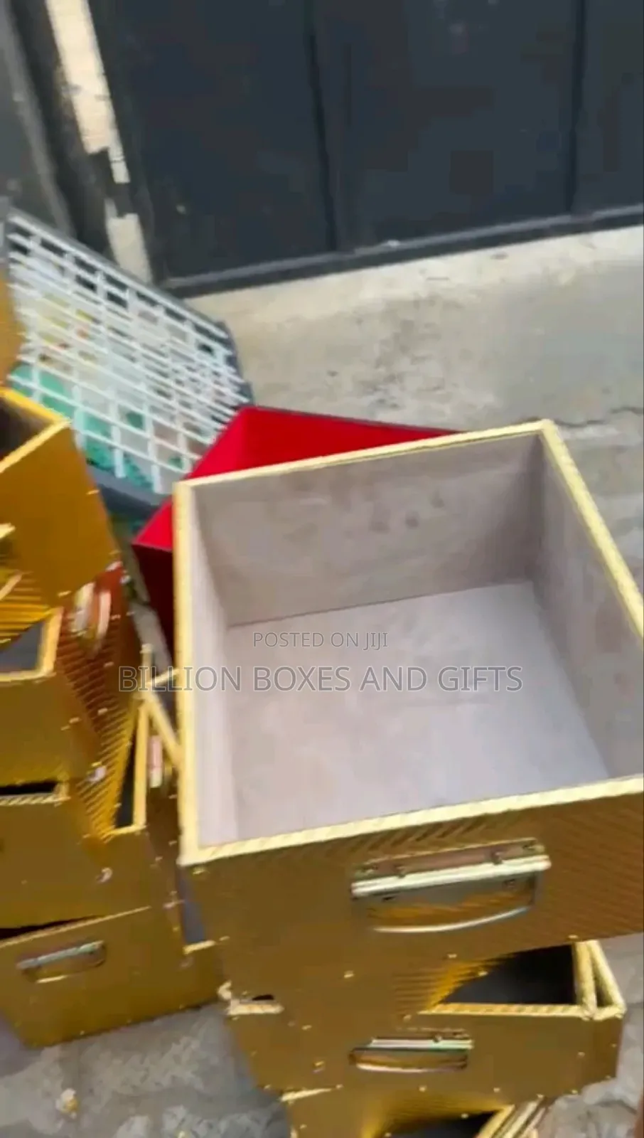 Golden Luxury Hamper Crates