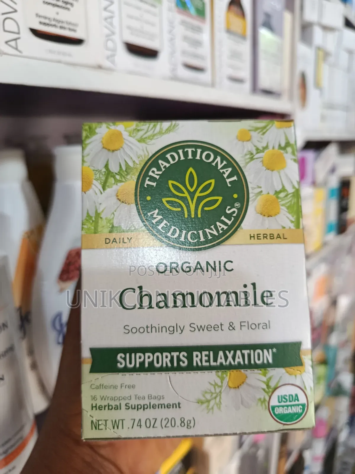 Traditional Medicinals Organic Spearmint, Chamomile,Stress Ease Tea