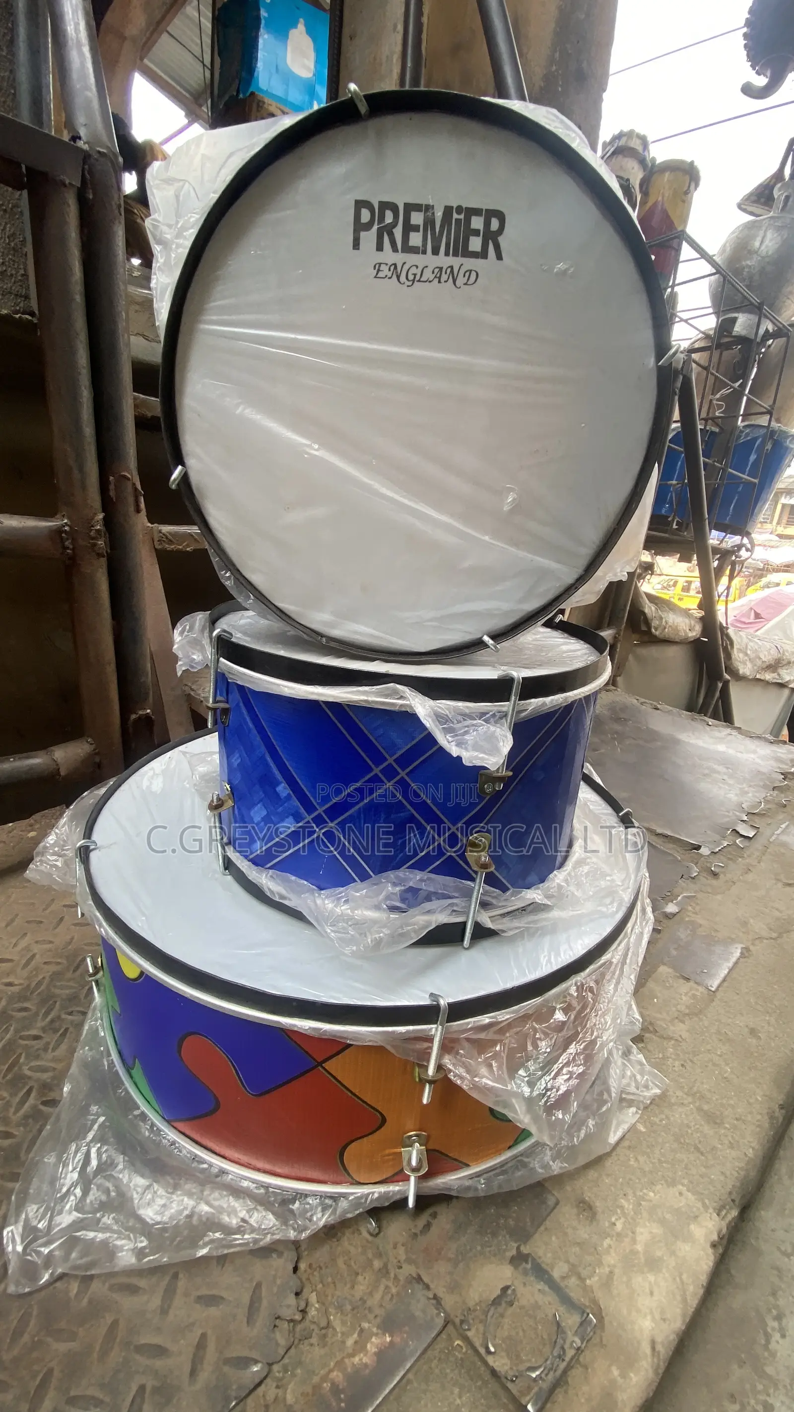 School Drum 3set Metal Body