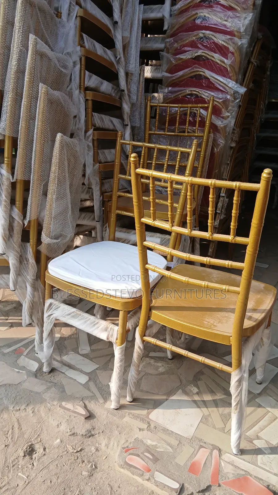 Iron Invent Chair Gold Colour