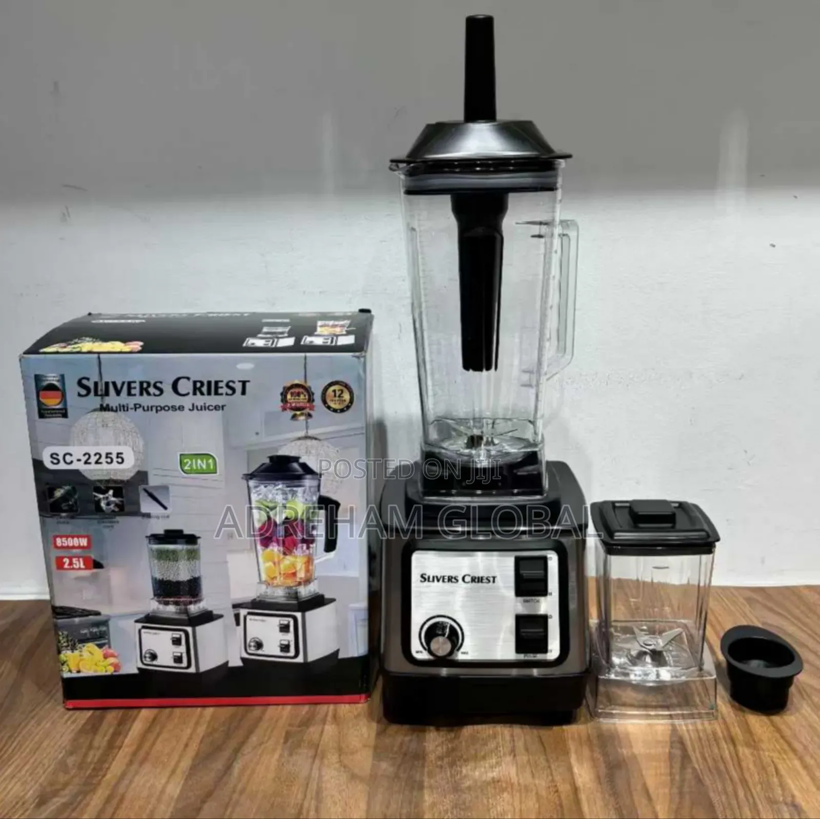 Slivers Criest 2 in 1 Cup Blender, 8500w