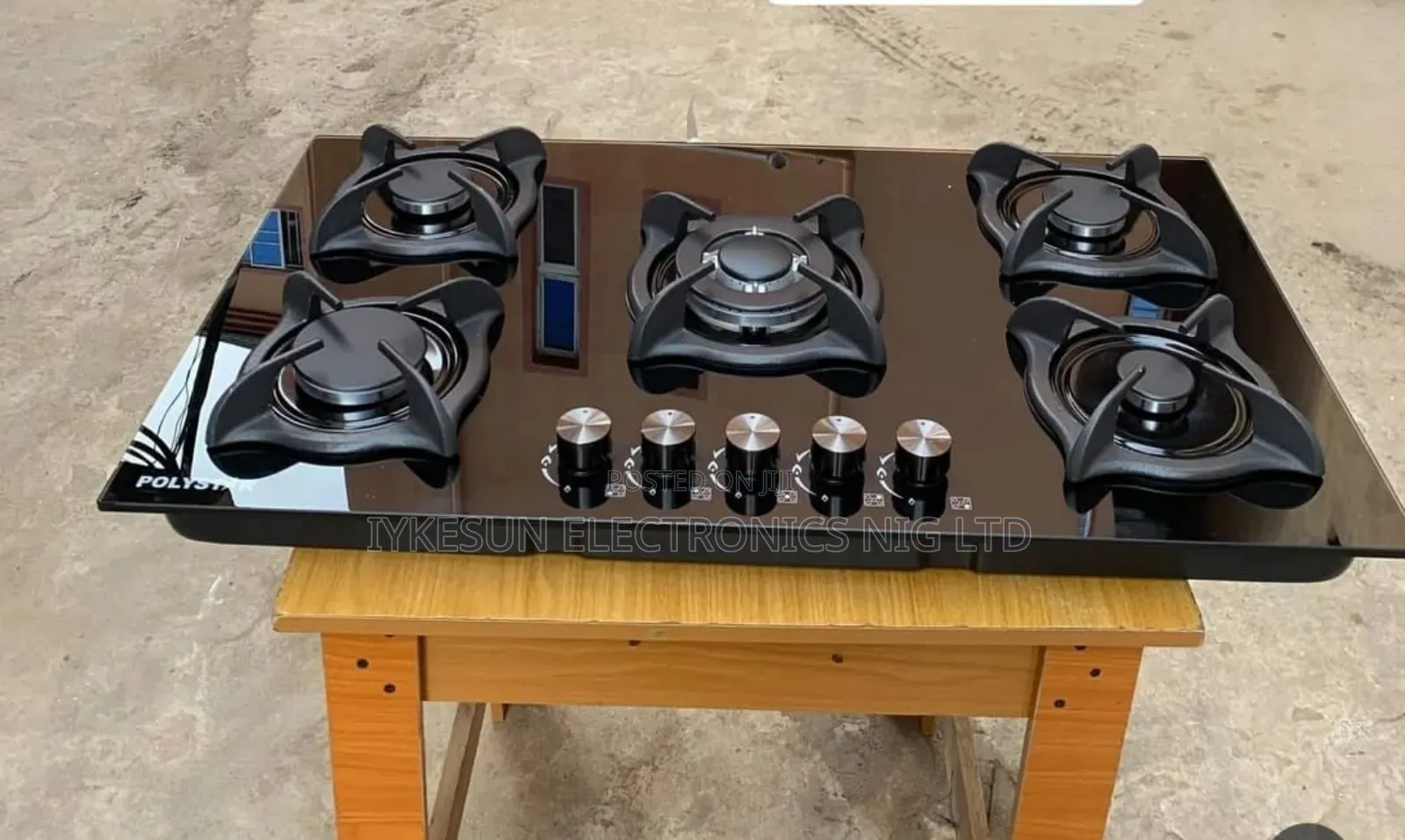 Original Polystar 90cm Built-in Luxury 5 Burners Automatic Gas Cooker