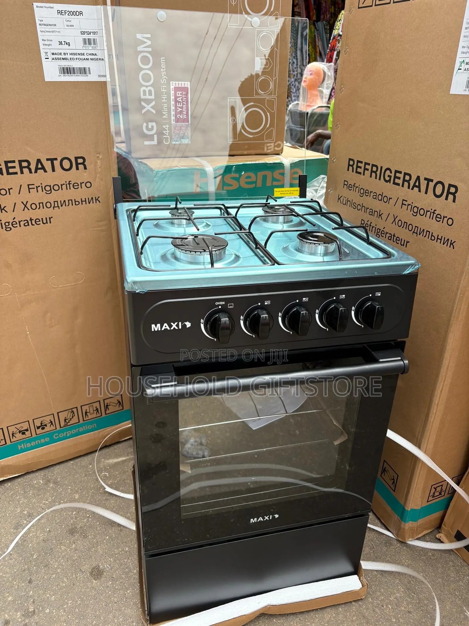 Maxi 4 Burner Gas Cooker With Oven