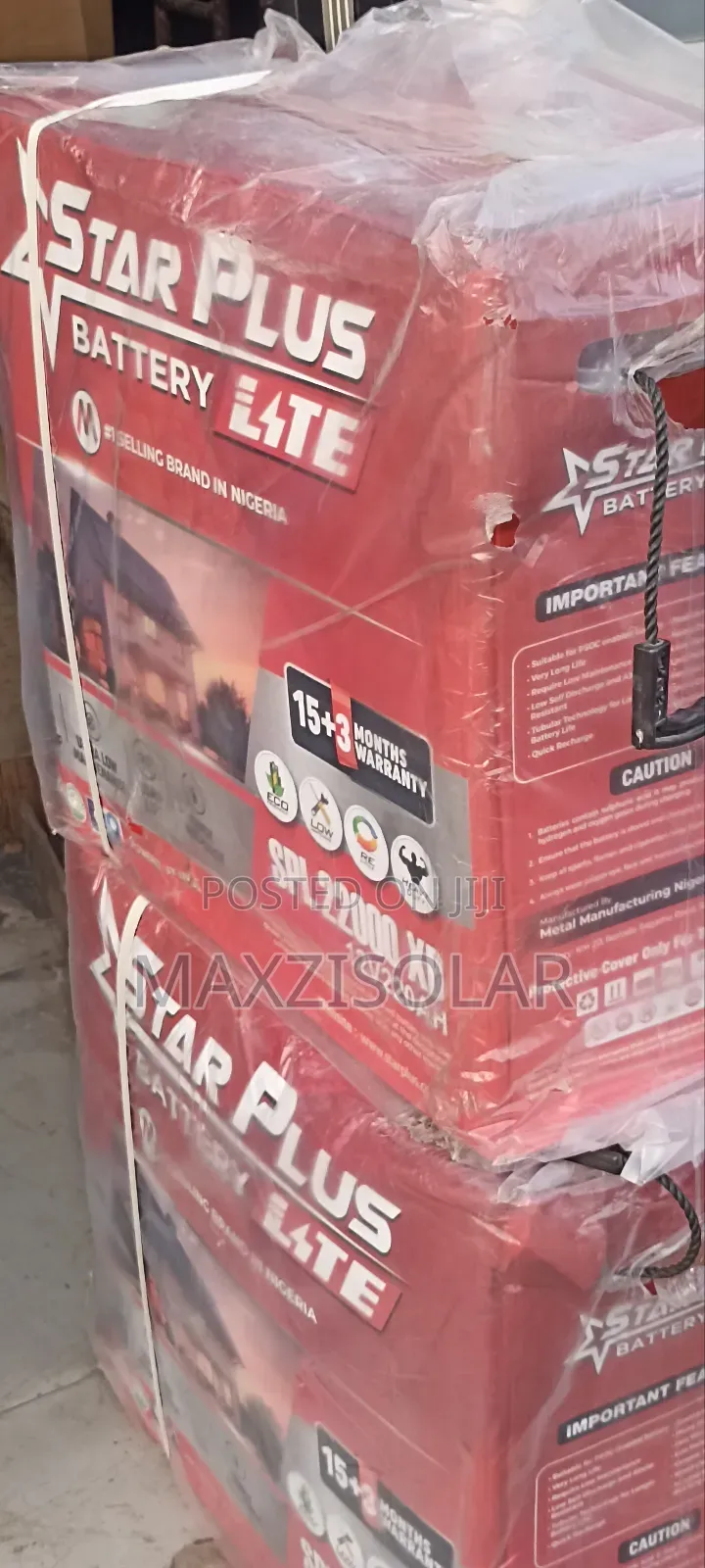 220ah Starplus Tubular Battery