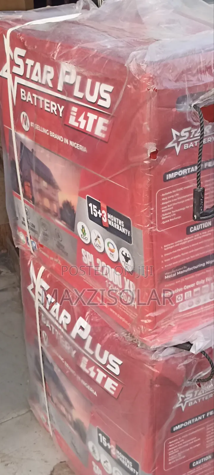 220ah Starplus Tubular Battery