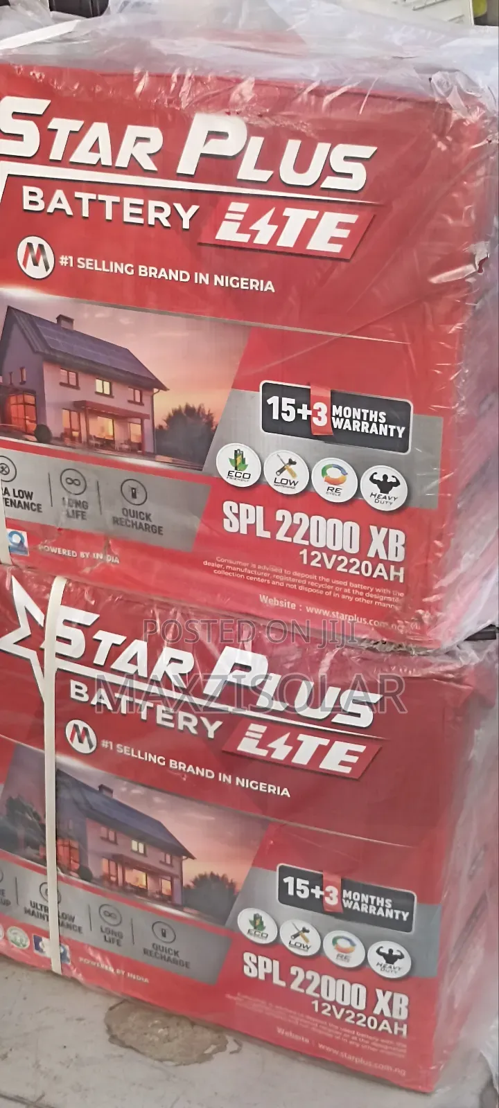 220ah Starplus Tubular Battery