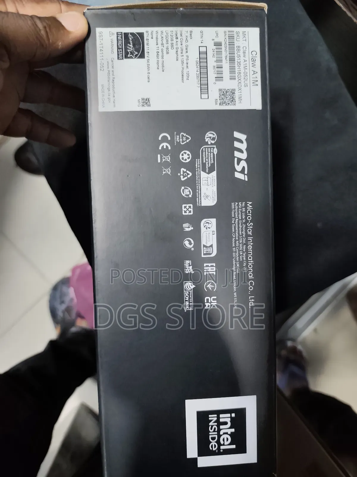 Claw A1m 7" 16/512gb Console