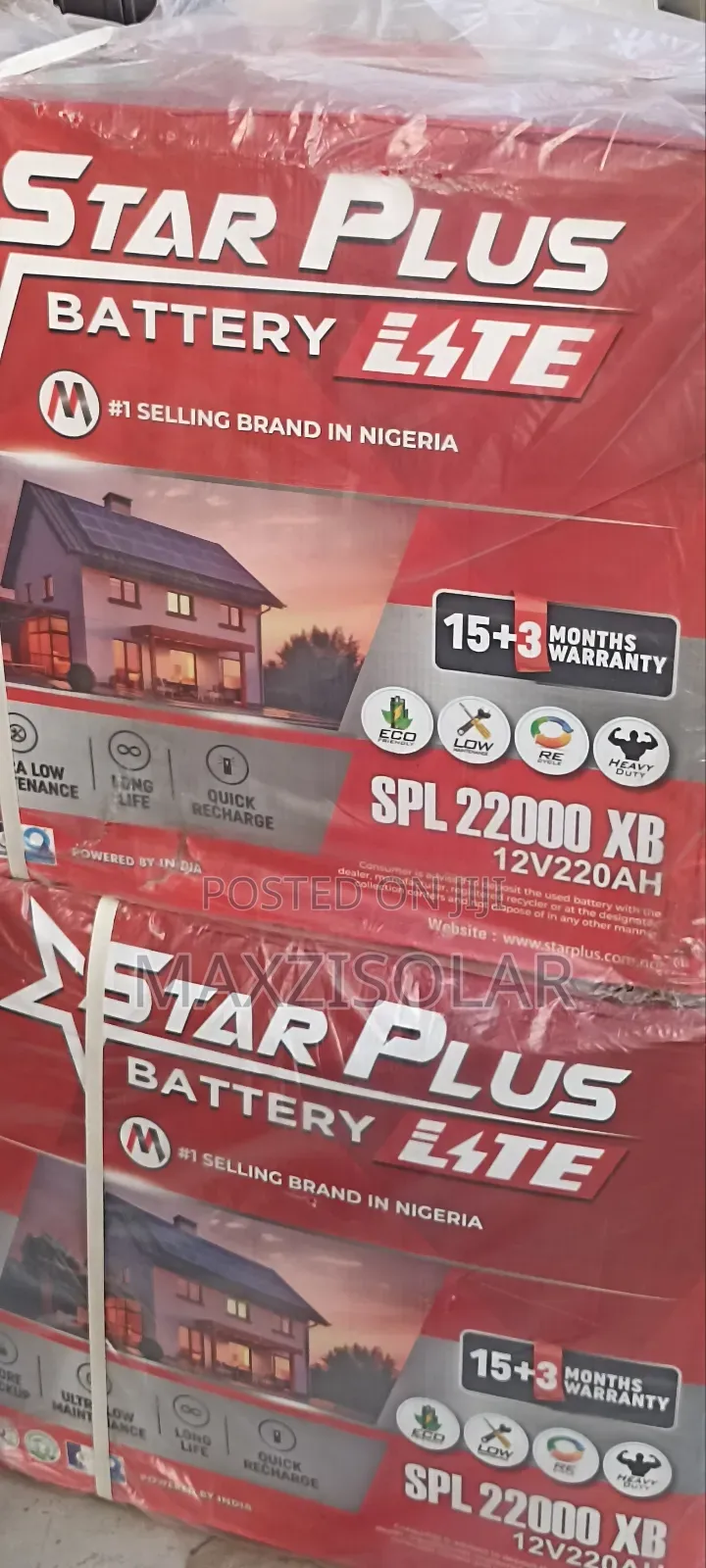 220ah Starplus Tubular Battery
