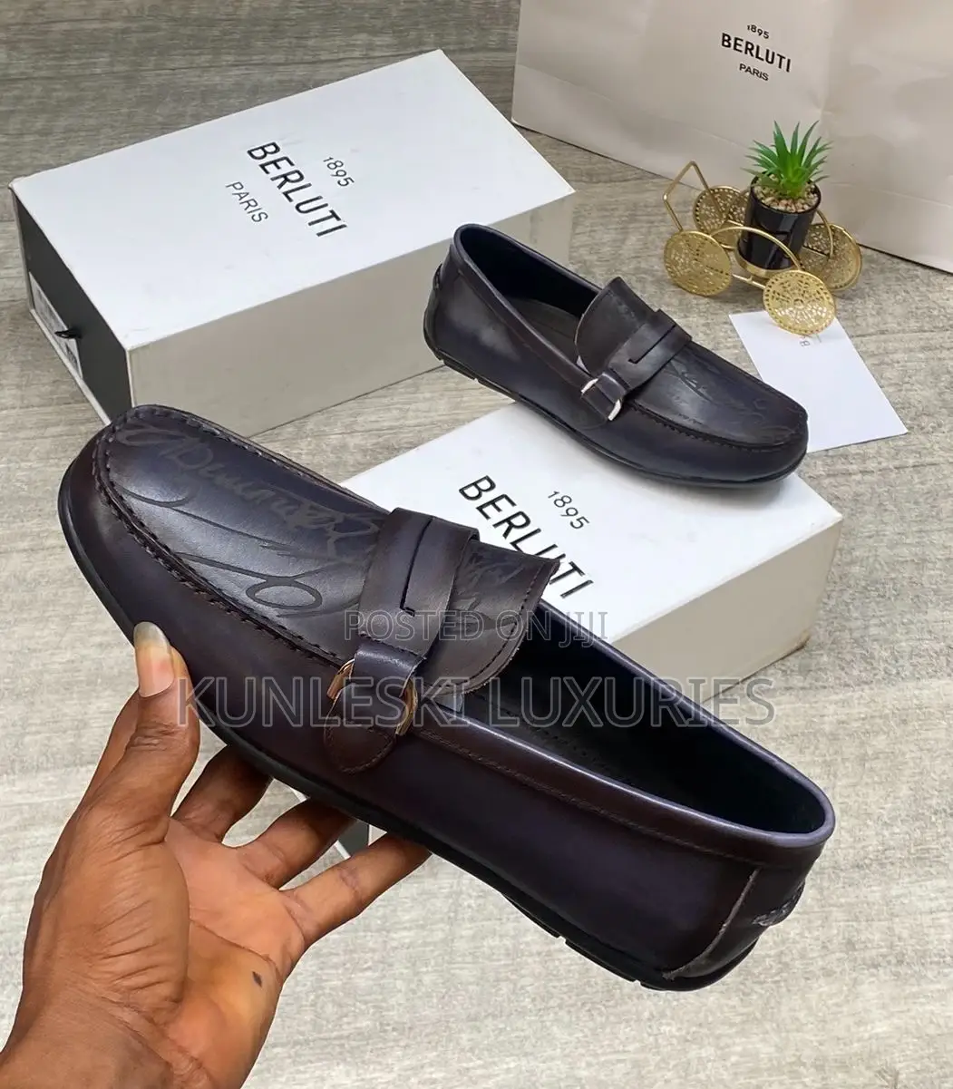 Original Berluti Loafers Leather Shoe For Men