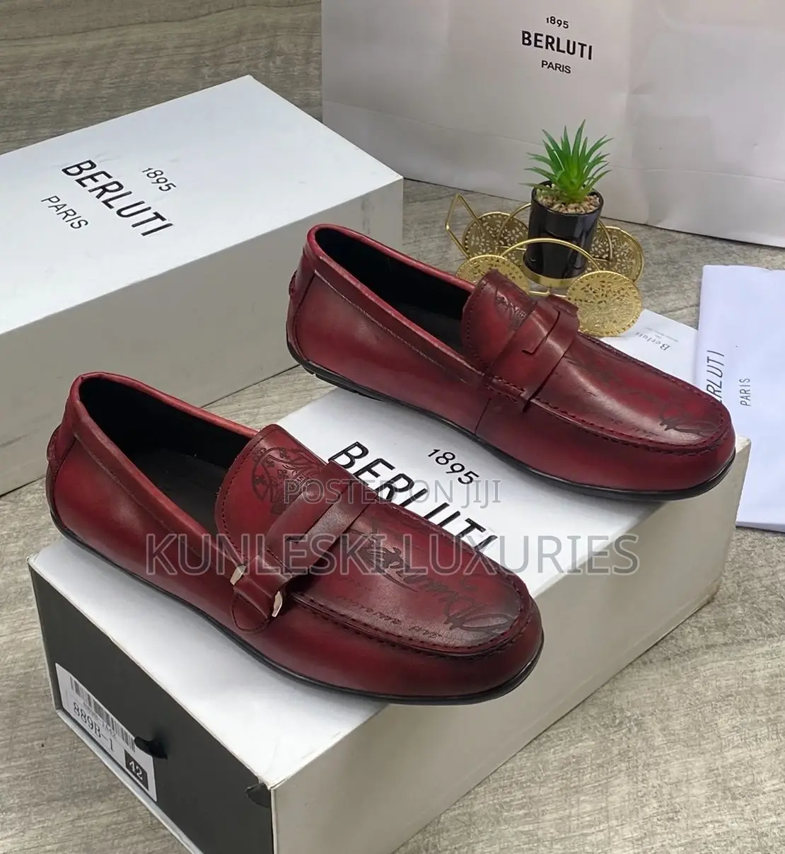 Original Berluti Loafers Leather Shoe For Men