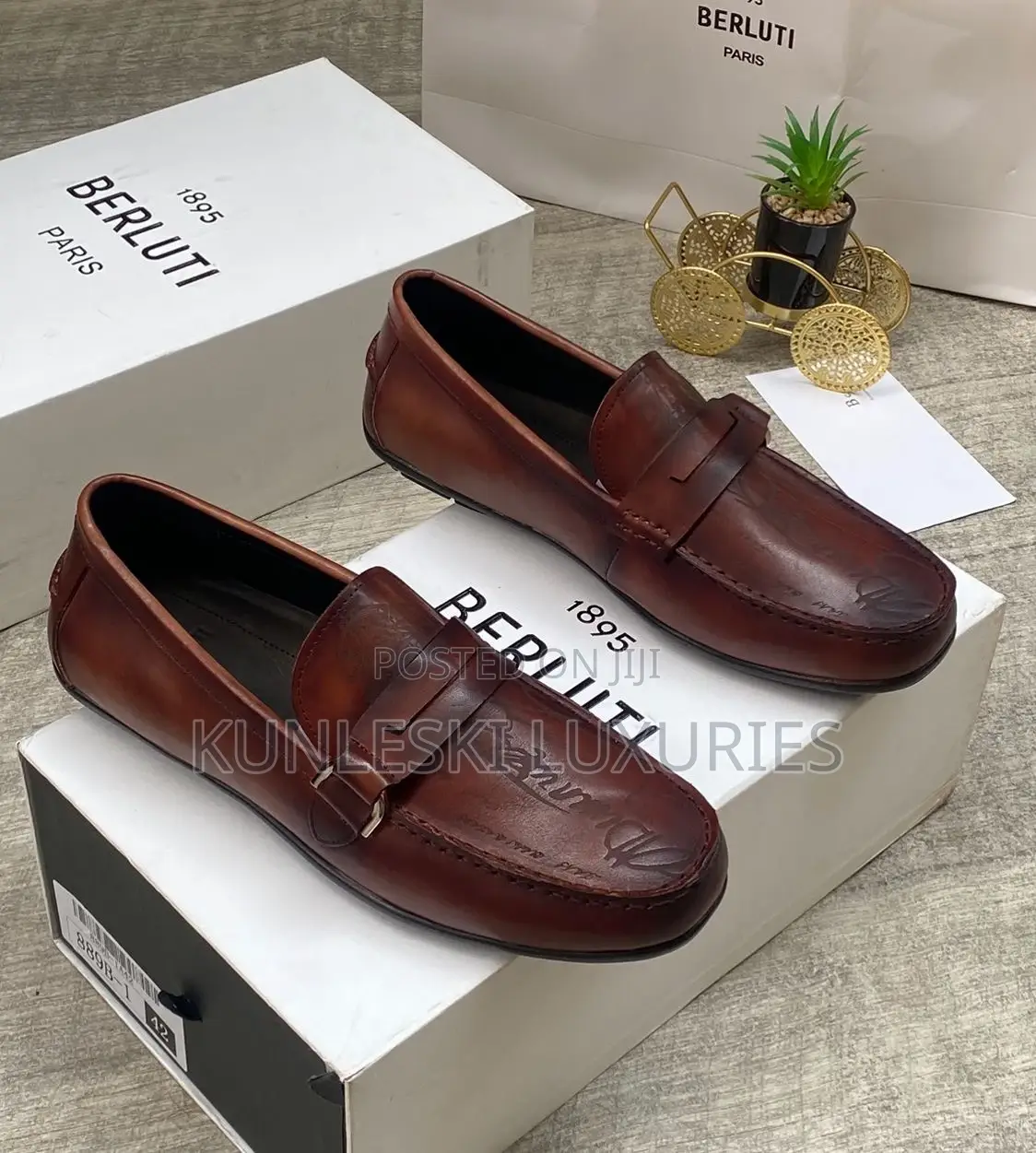Original Berluti Loafers Leather Shoe For Men