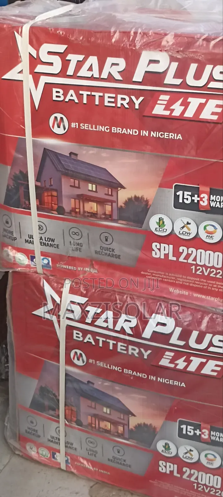 220ah Starplus Tubular Battery