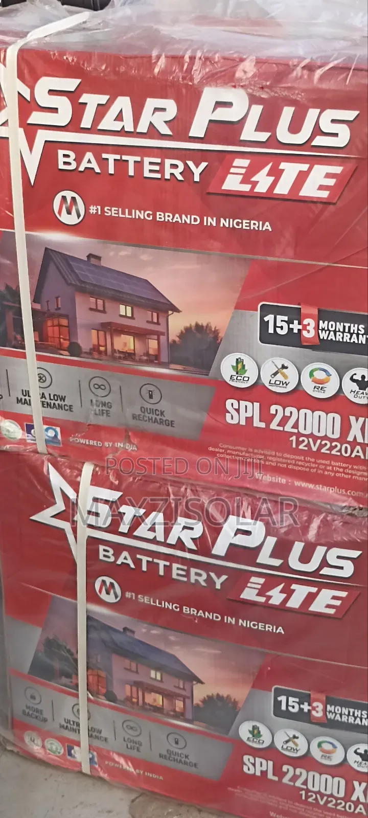 220ah Starplus Tubular Battery