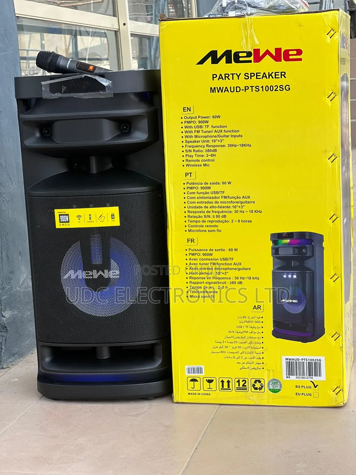 Original Mewe Mega Bass Rechargeable Party Speaker