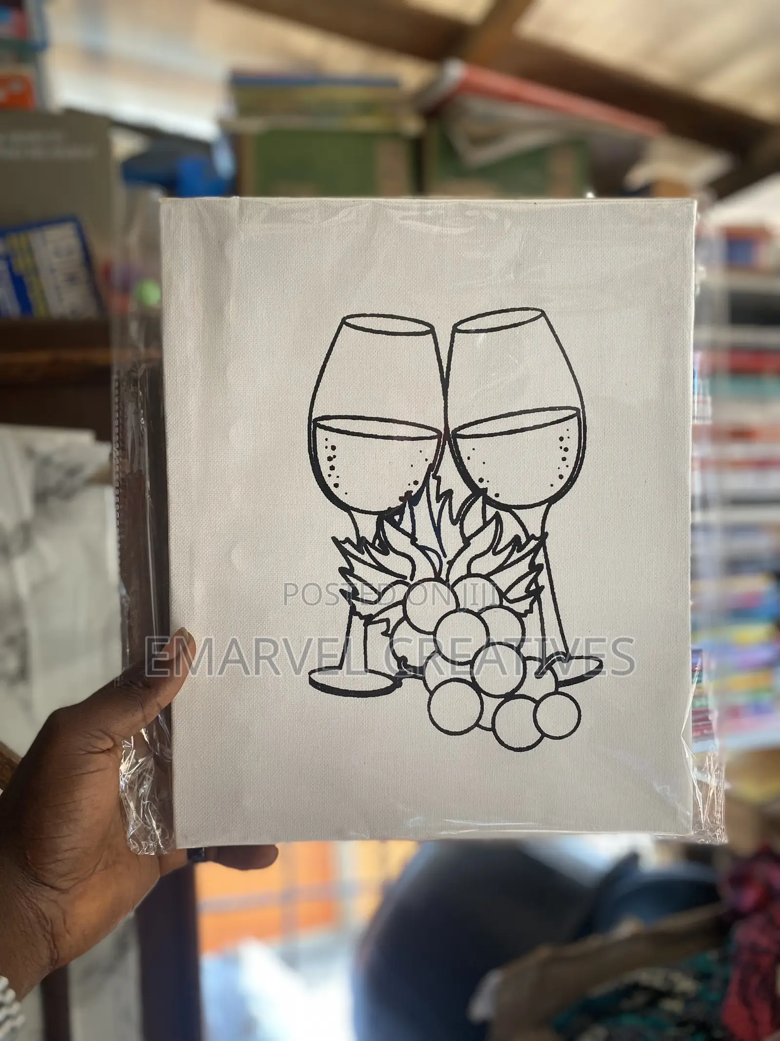 Sip and Paint Canvas + Paints
