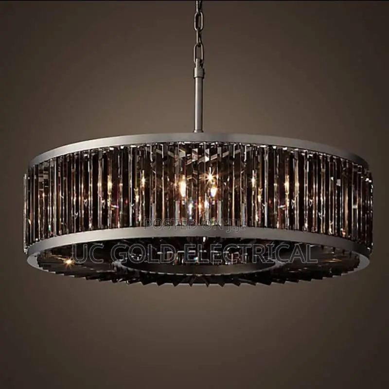 Modern Crystal Chandelier Light Minimalist Creative Round Chandelier