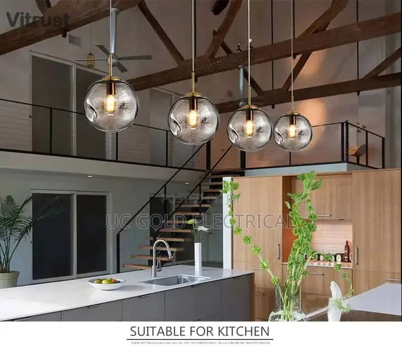 Nordic Modern Pendant Lights Creative Glass Ball Hanging Lampfordining