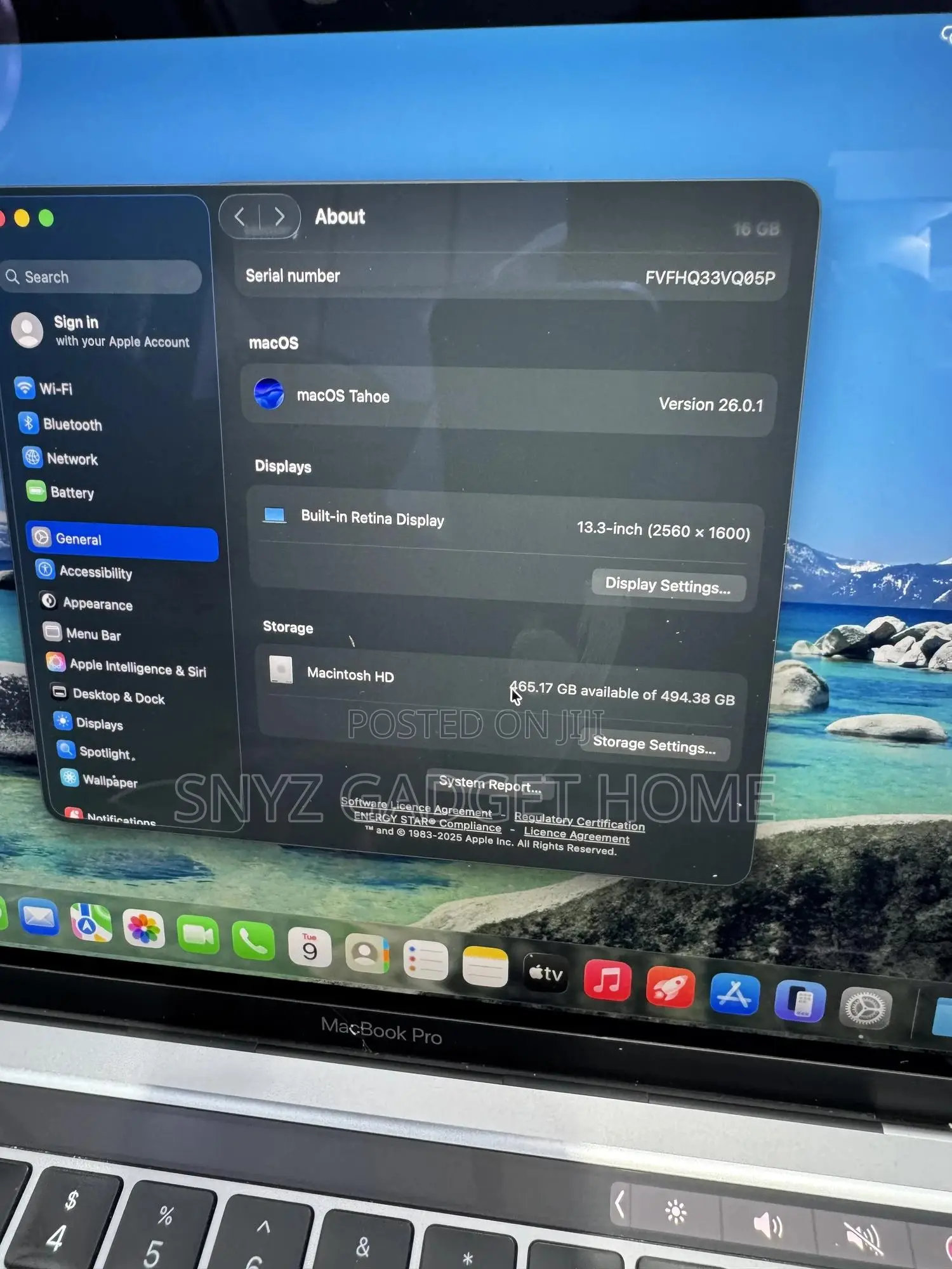 Laptop Apple MacBook Pro 2020 16GB Apple M1 SSD 500GB