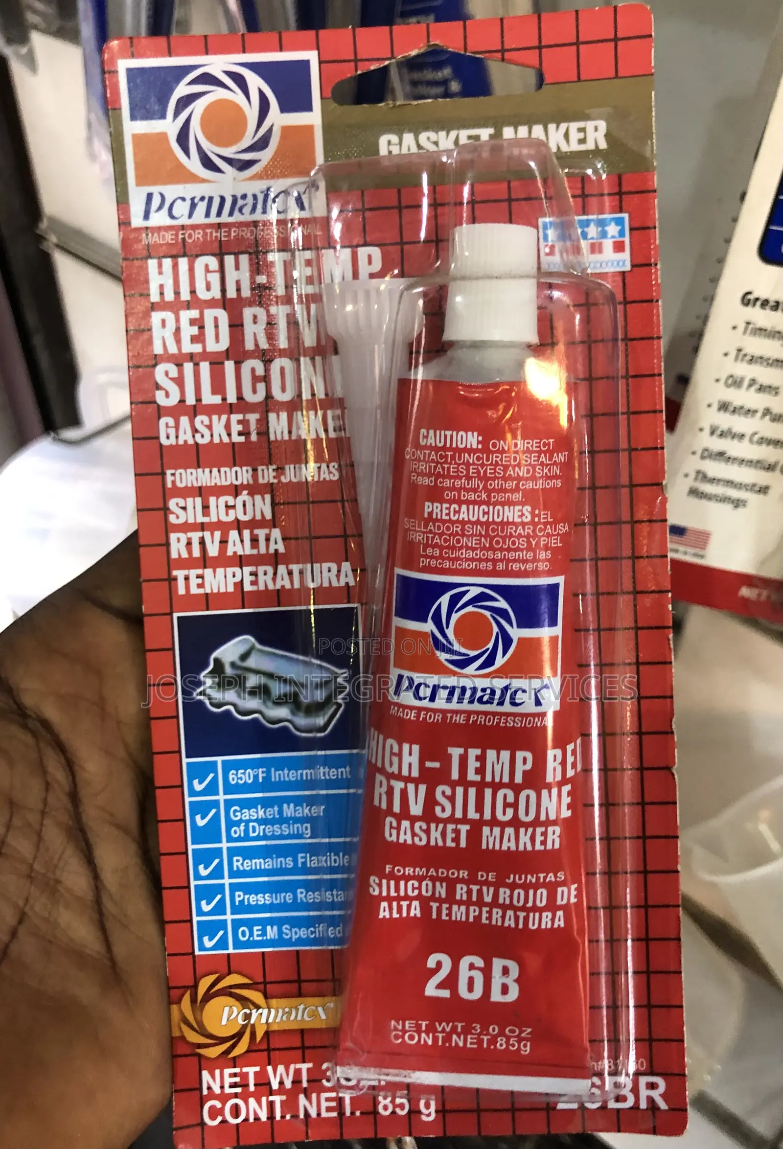 Permatex High-Temp Red RTV Silicone Gasket Maker