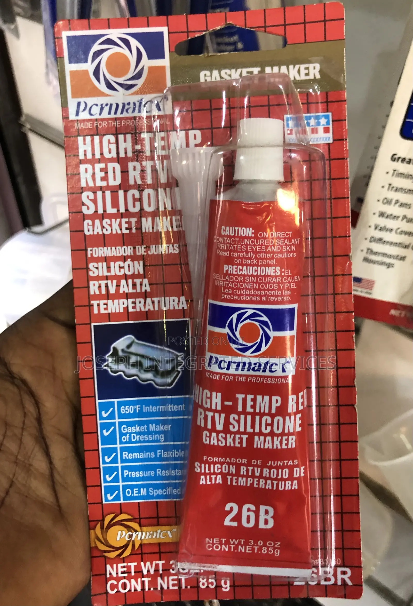 Permatex High-Temp Red RTV Silicone Gasket Maker
