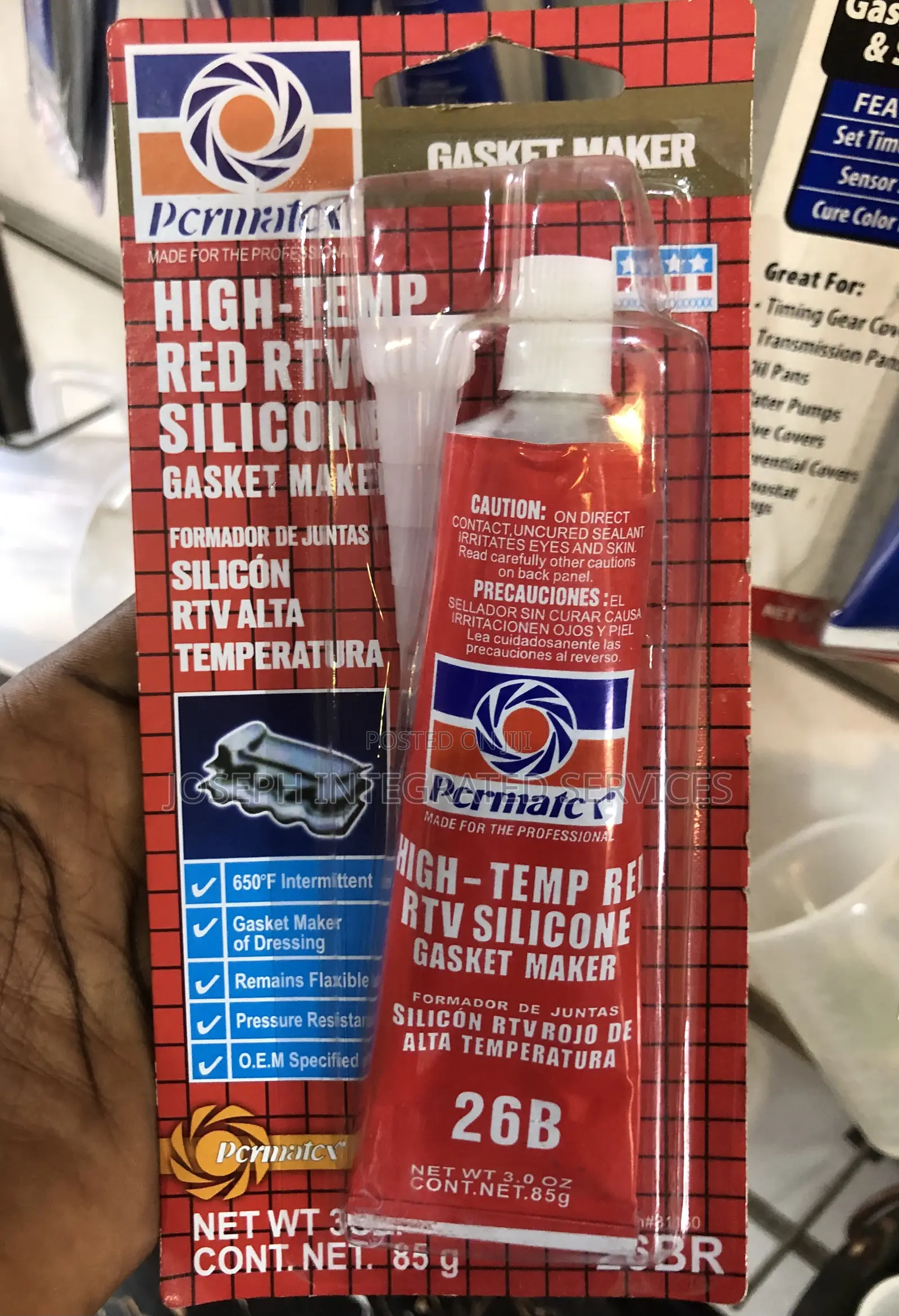 Permatex High-Temp Red RTV Silicone Gasket Maker