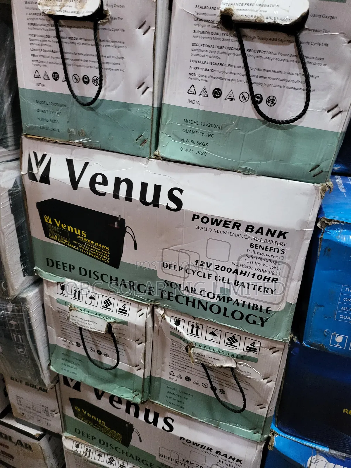 Venus Dry Cell Battery 200ah 12v