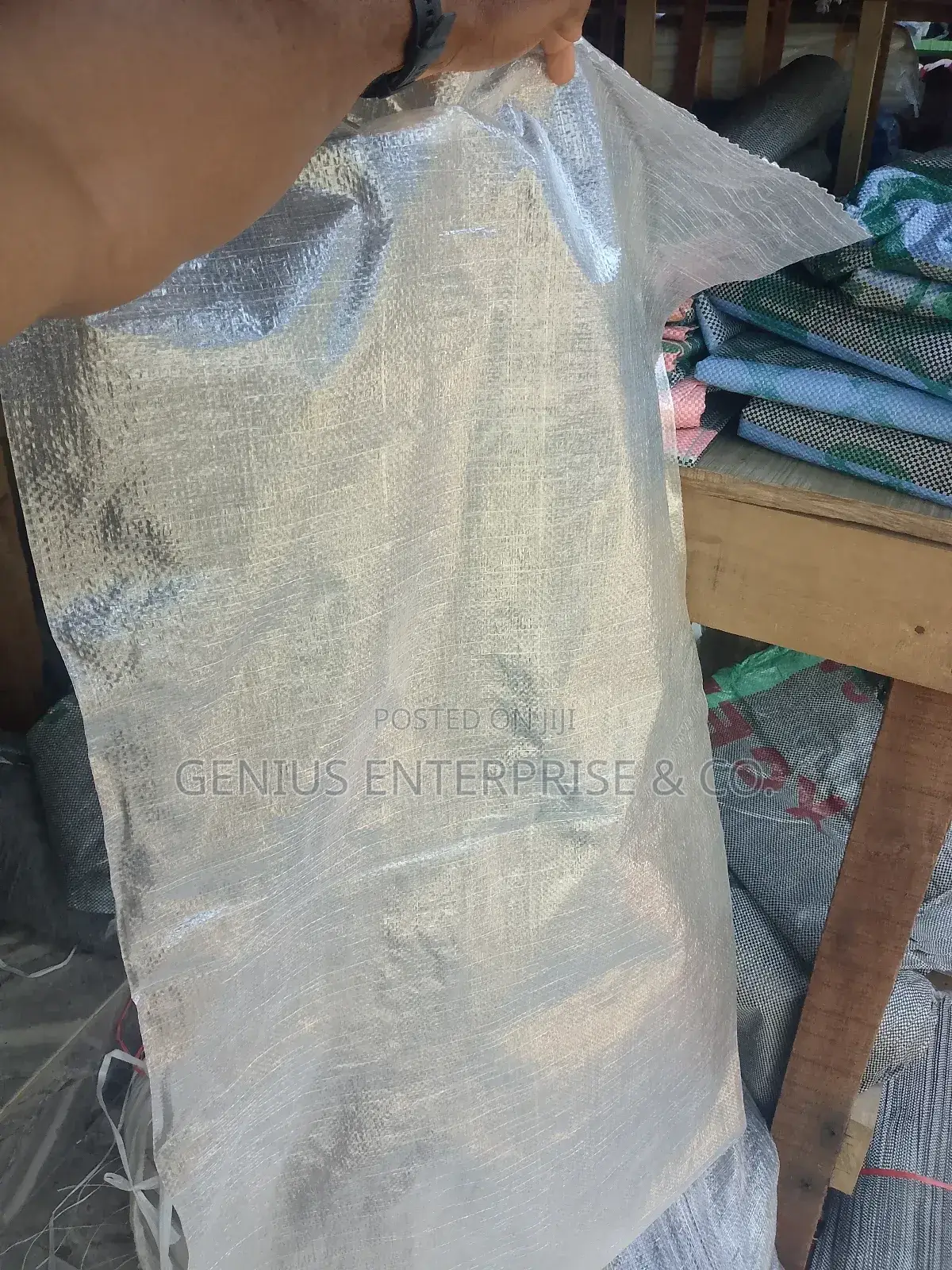 Large Transparent Woven Sacks Bags 100kg (See Through 100%)