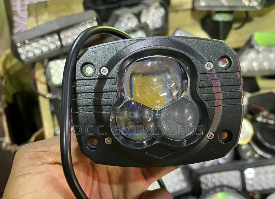 Fog Light Led With 2 Lights, Yellow, And White 12v Too 48v