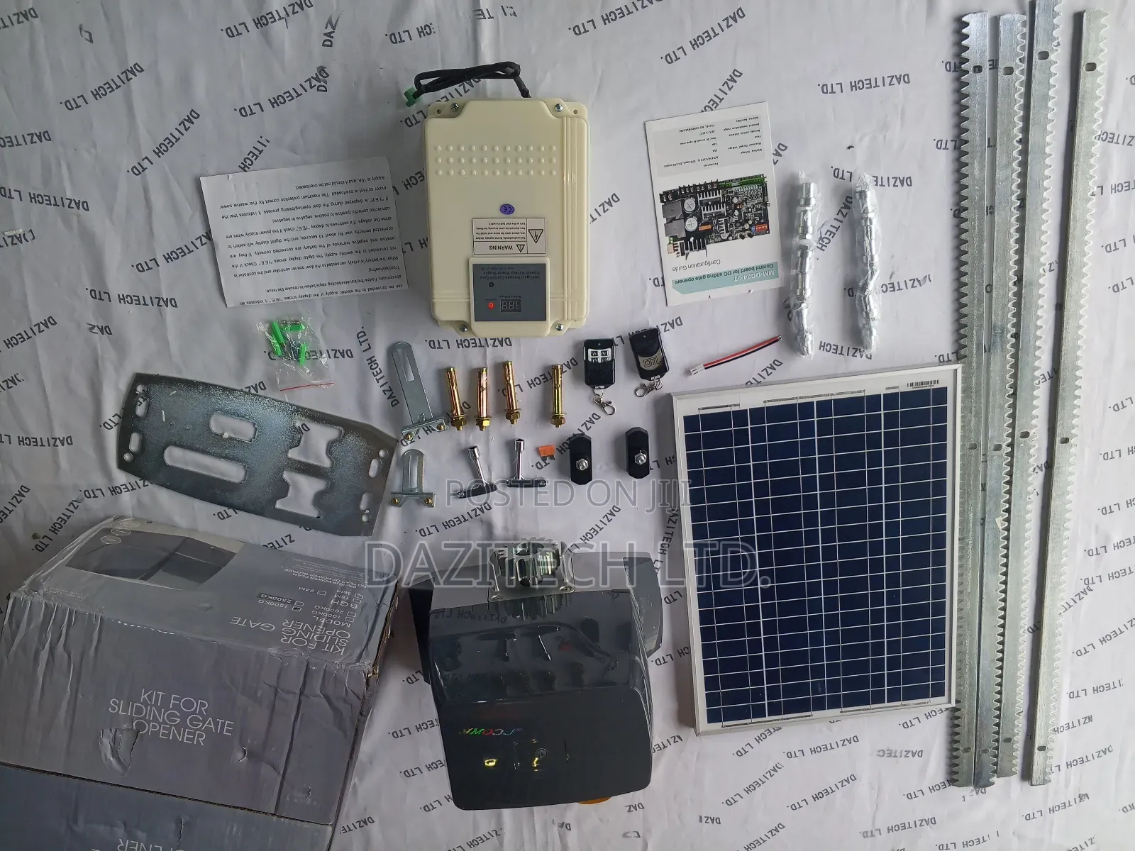 DTL 1500kg Dc Sliding Gate Machine With Battery and Solar Panel