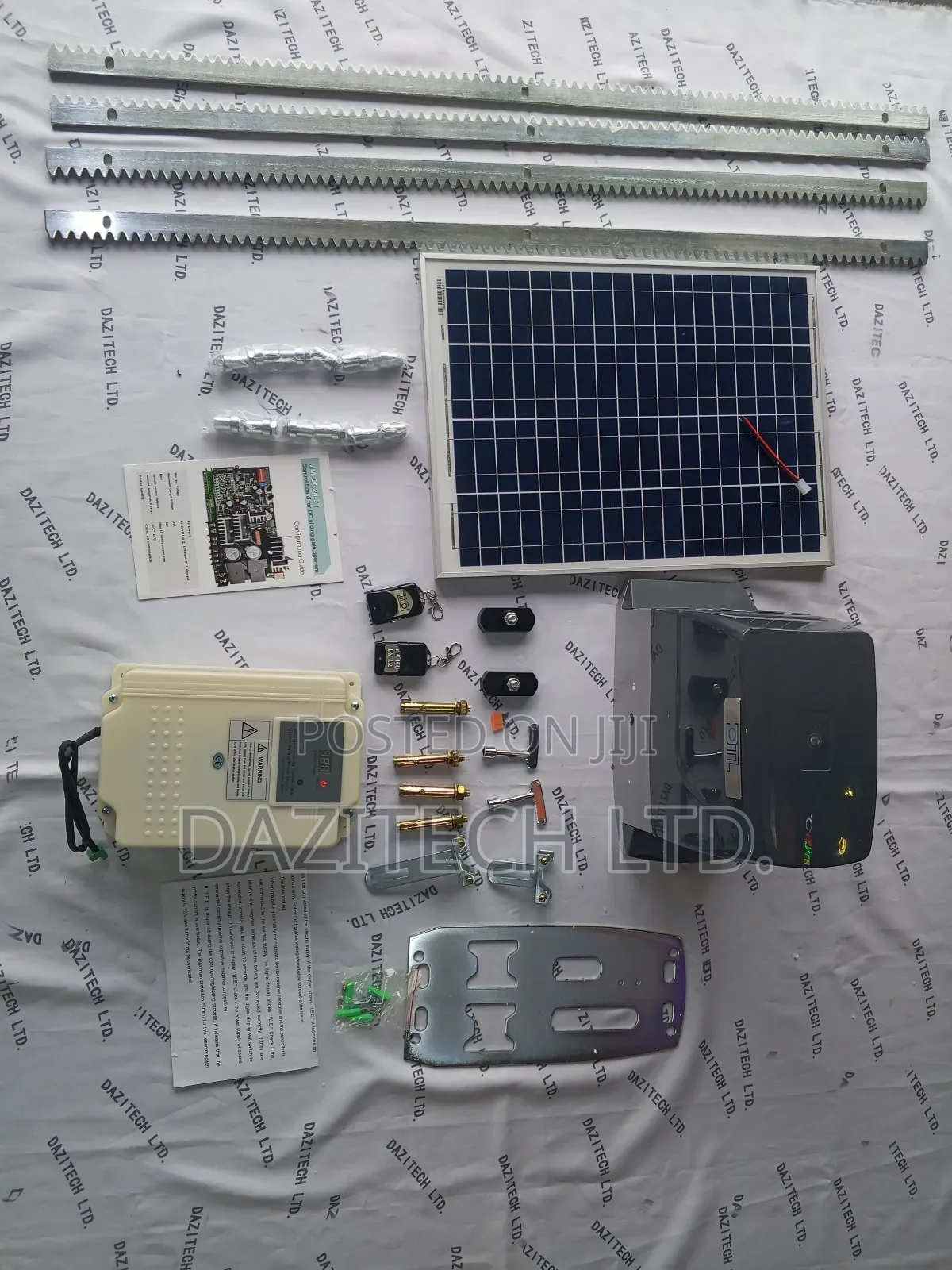 DTL 1500kg Dc Sliding Gate Machine With Battery and Solar Panel