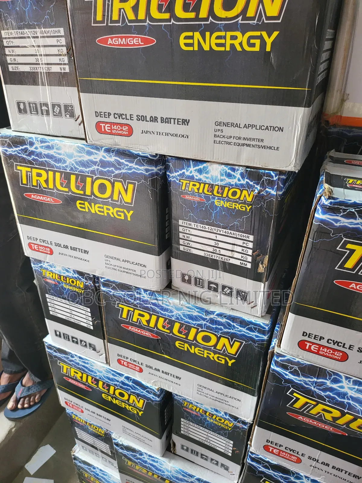 Trillion Drycell Battery 40ah