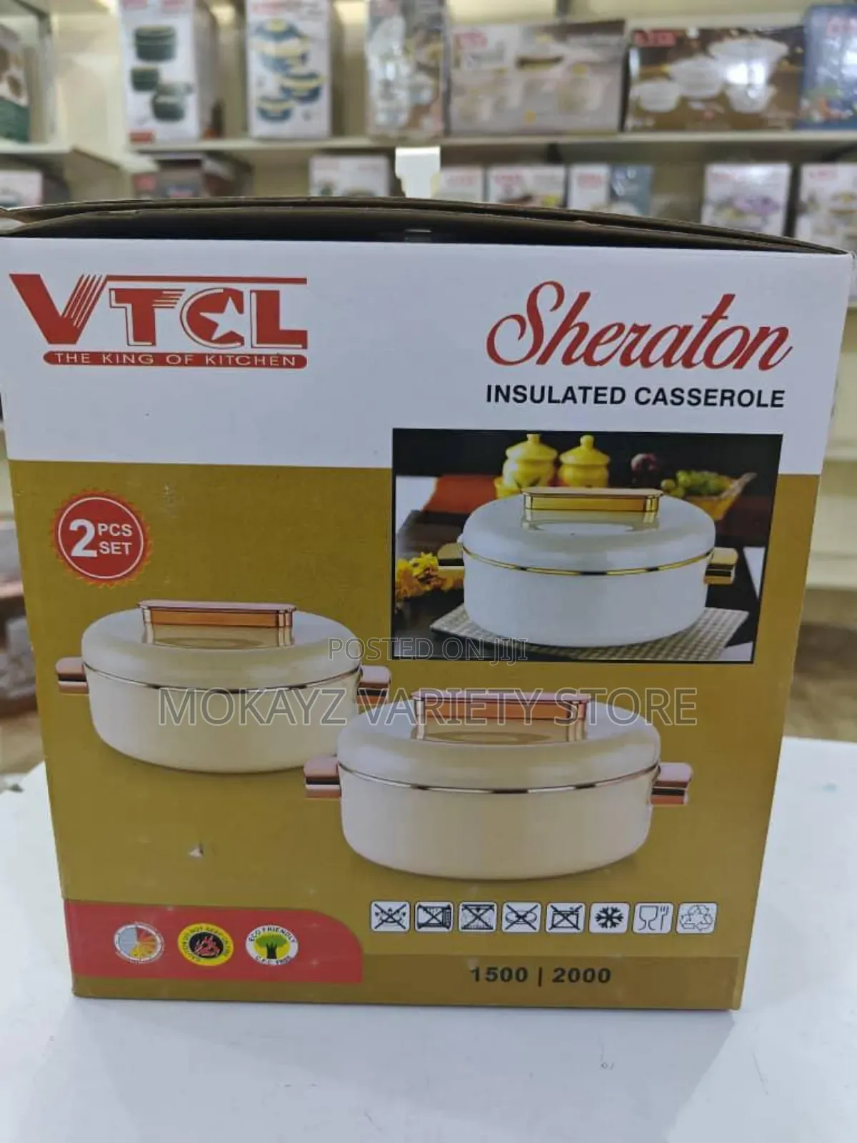 2pcs/Set VTCL High Quality Insulated Casserole/Serving Dish