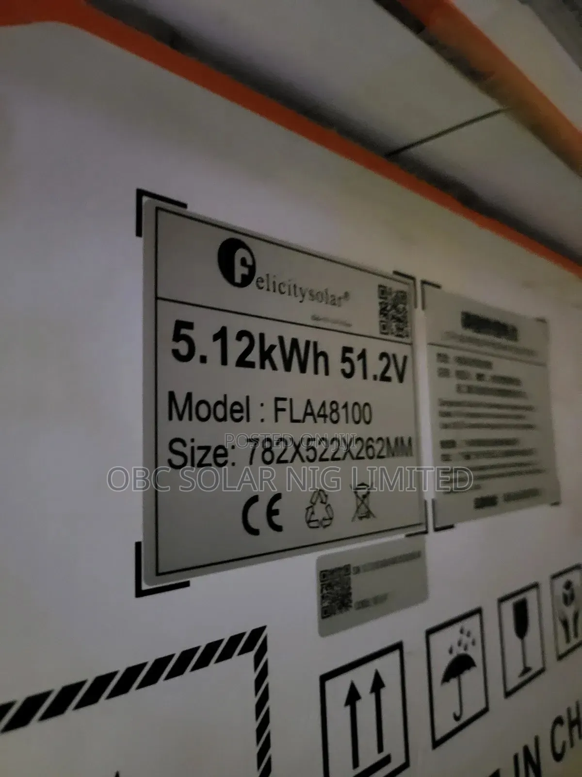 Felicity New Version Lithium Ion Battery 5.12kwh 48v