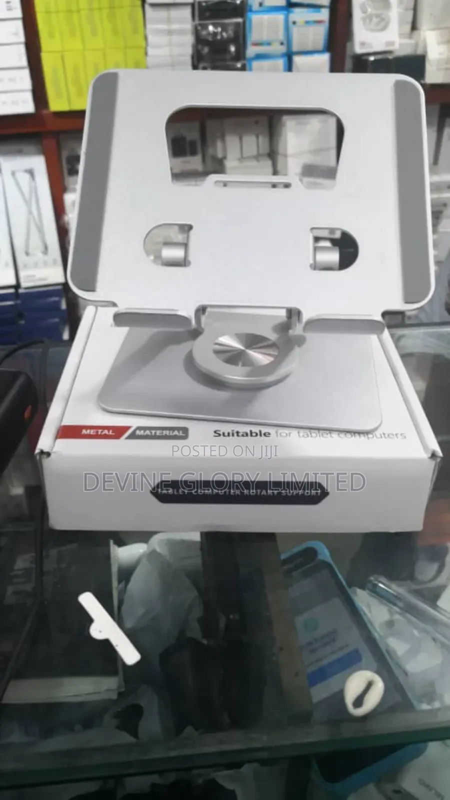 360° Tablet Computer Rotary Support – Adjustable Aluminum Stand