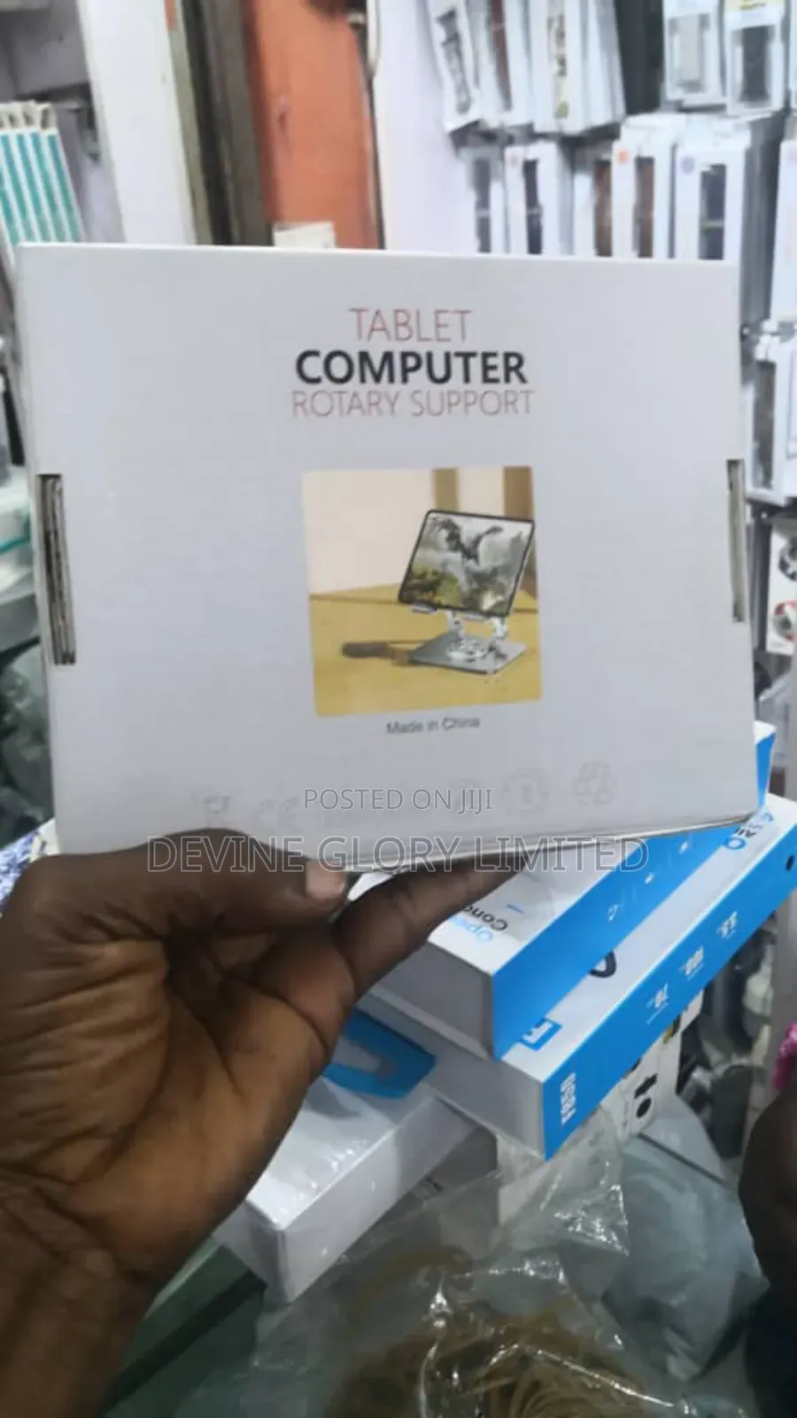 360° Tablet Computer Rotary Support – Adjustable Aluminum Stand
