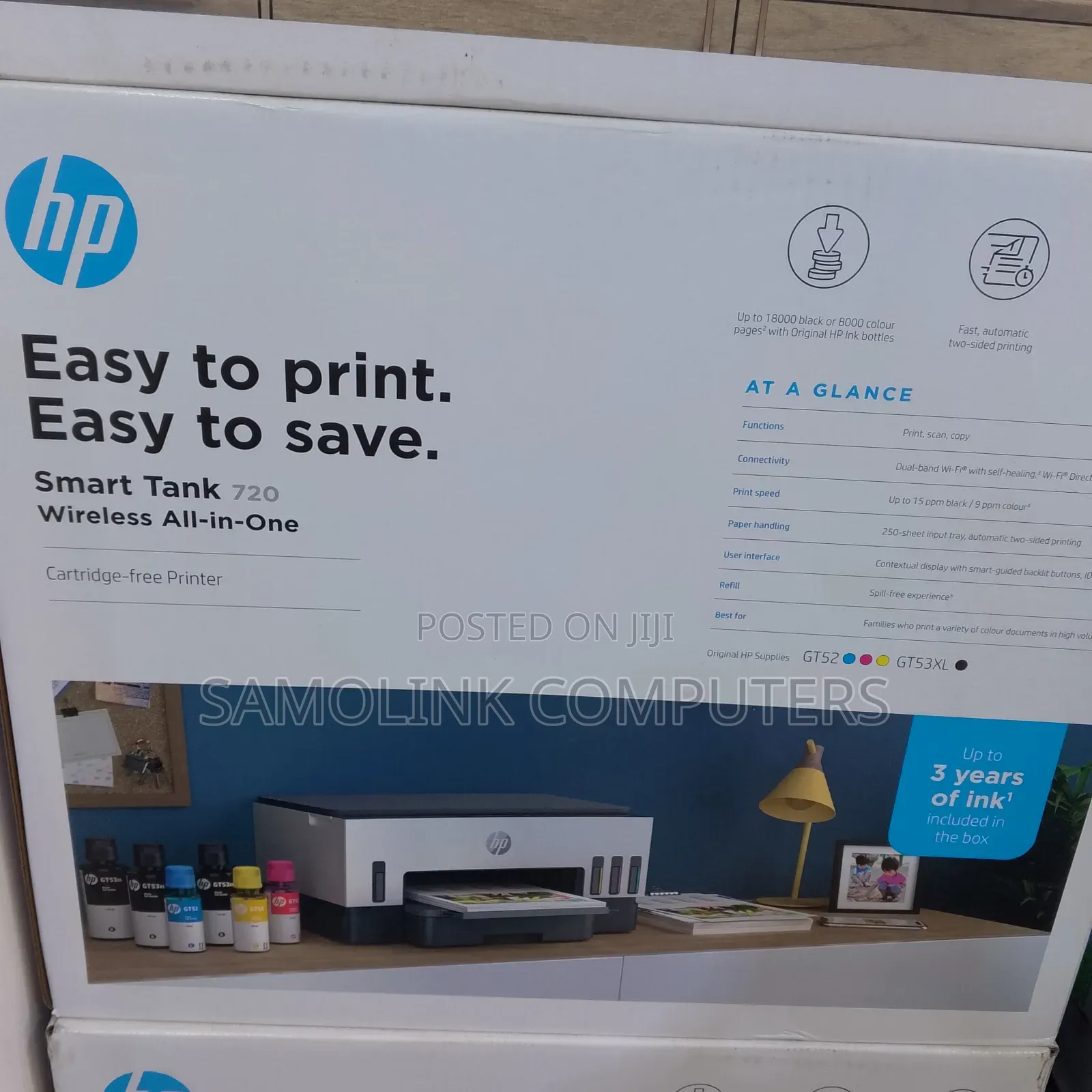 Hp Smart Tank 720 Wi-Fi All in One Colour Printer