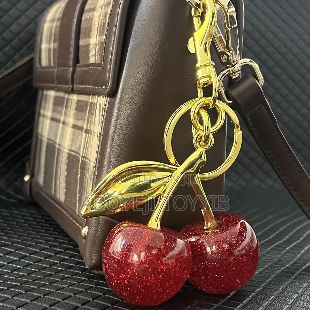 Cherry Key-Holder and Bag