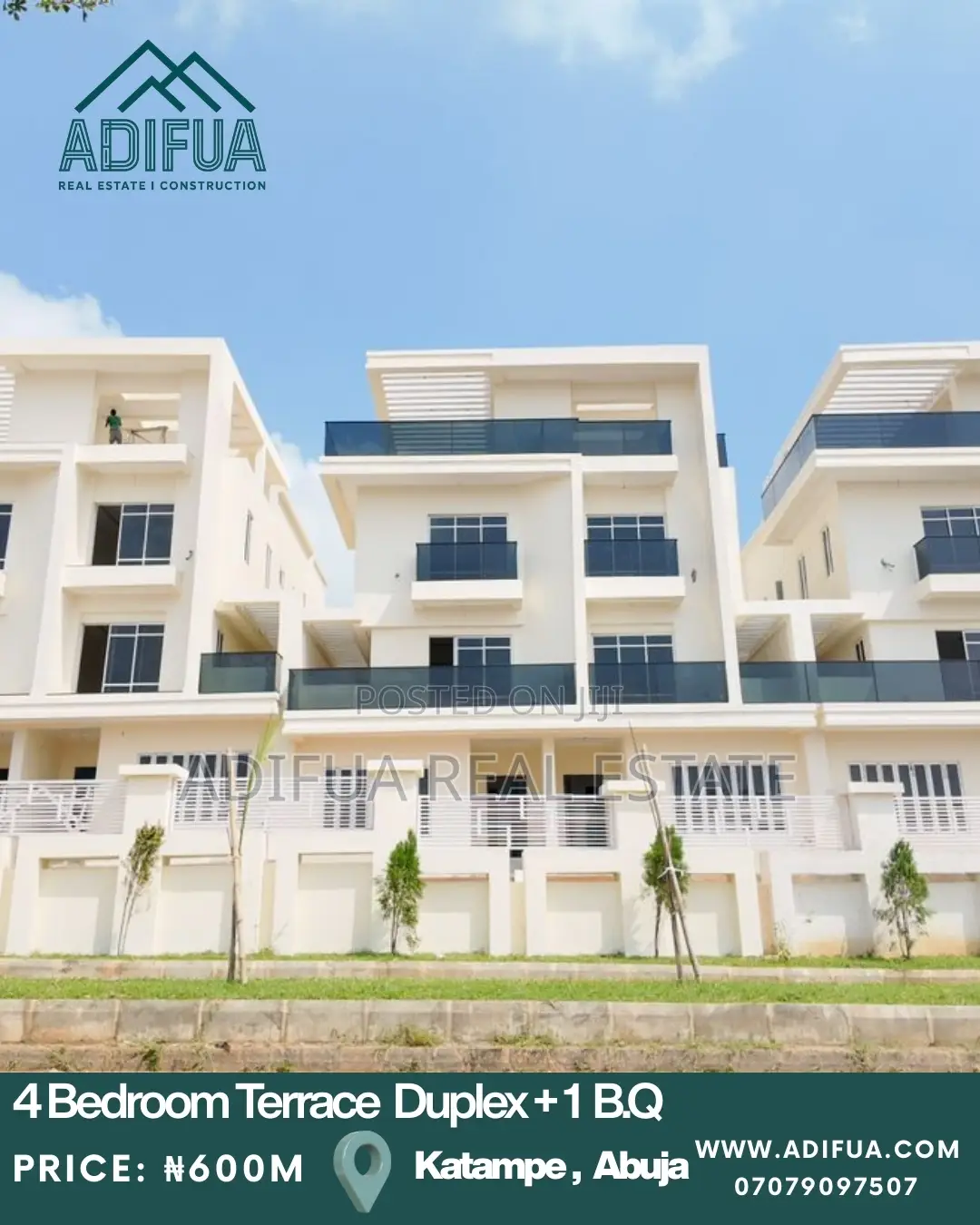 4bedroom Terrace Duplex + B.Q Located in Katampe Ext, Abuja.