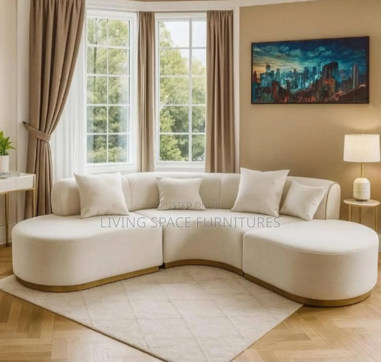 Executive L Shape Sofa Fabric Chairs by 5-6seaters