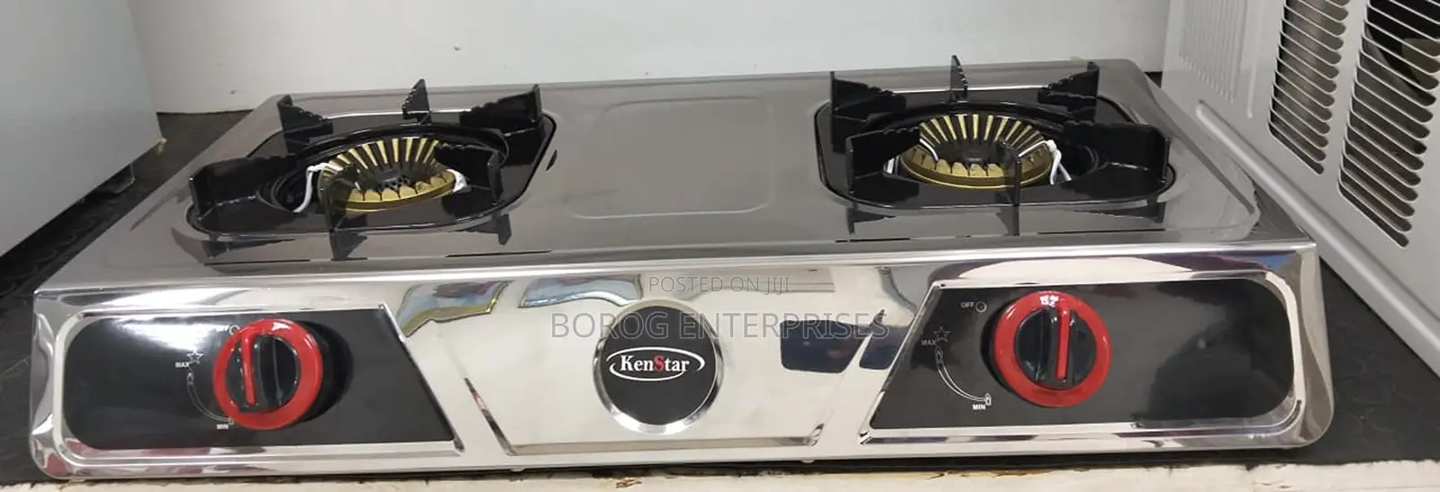 Kenstar 2 Burner Stainless Steel Gas Cooker-Ks-Ttc205ssi