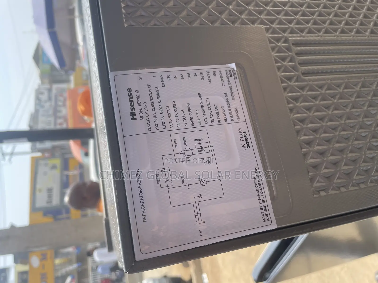 Hisense Double Door Standing Inverter Freezer