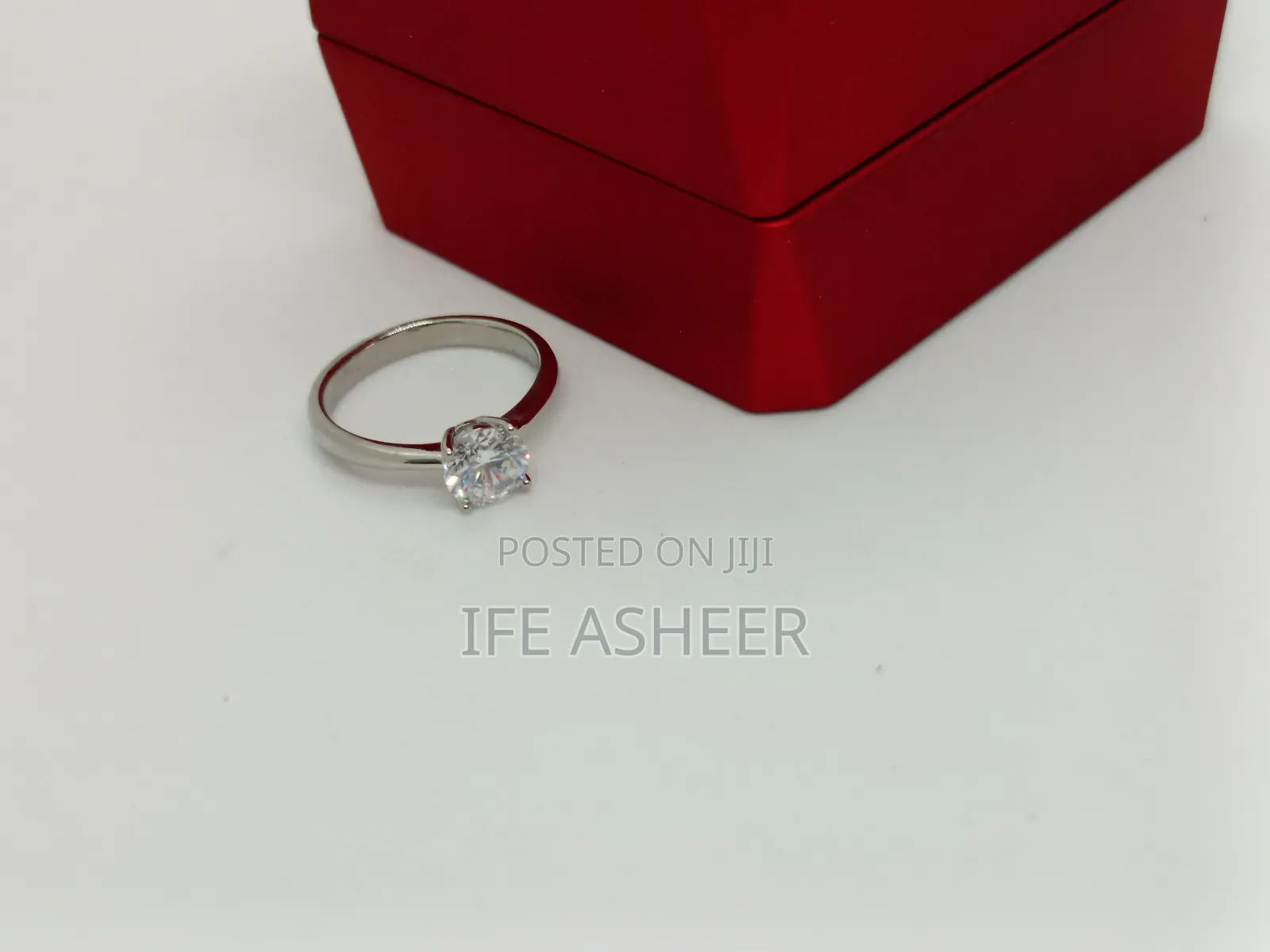 Ladies Luxury Us Sterling Silver Proposal Ring