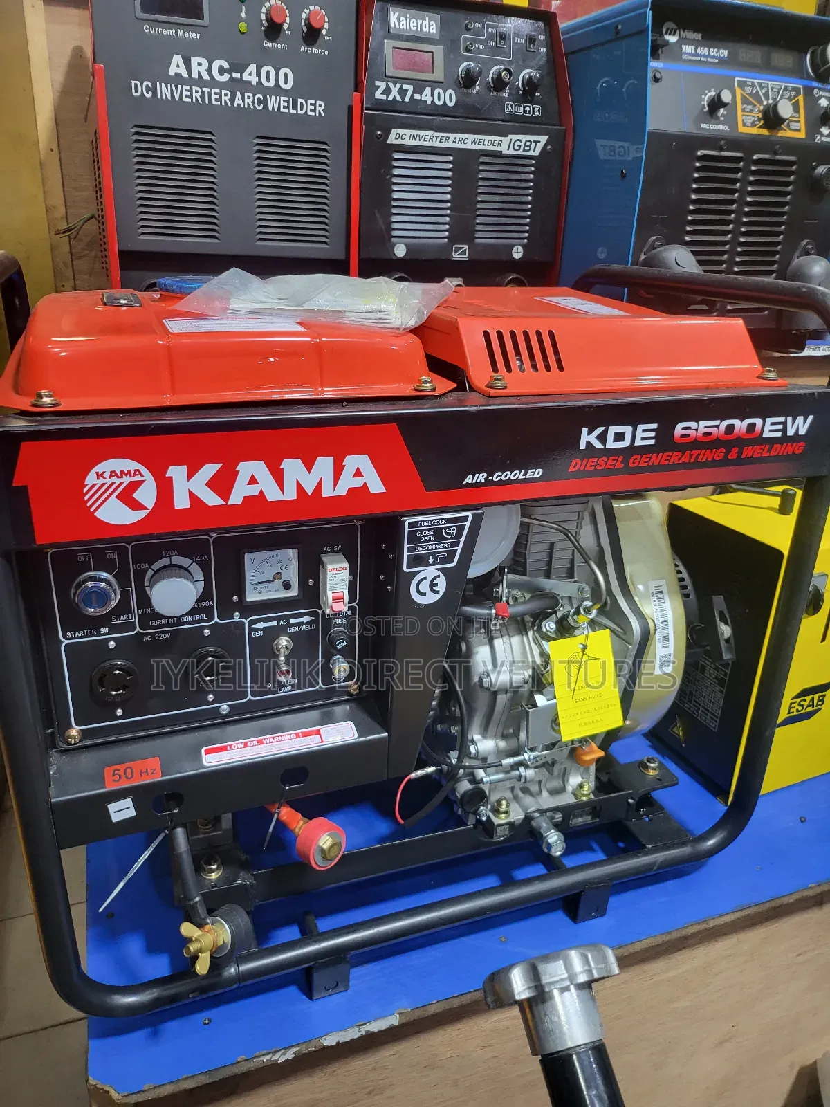 Kama Kde6500ew Air-Cooled Diesel Generating and Welding Set.