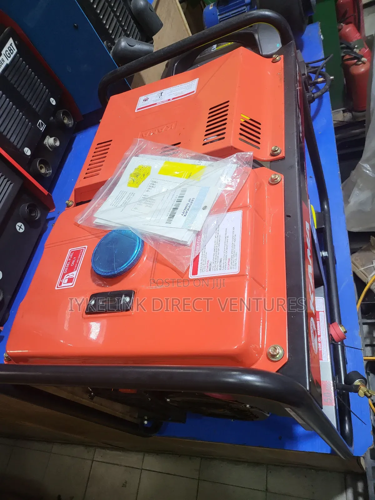 Kama Kde6500ew Air-Cooled Diesel Generating and Welding Set.