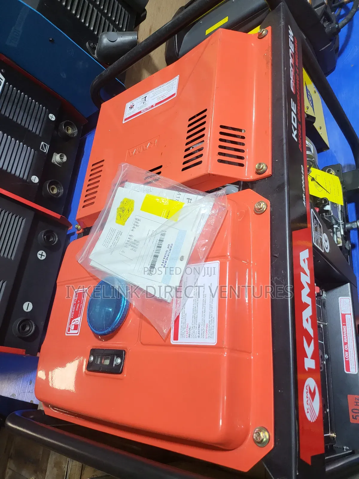 Kama Kde6500ew Air-Cooled Diesel Generating and Welding Set.