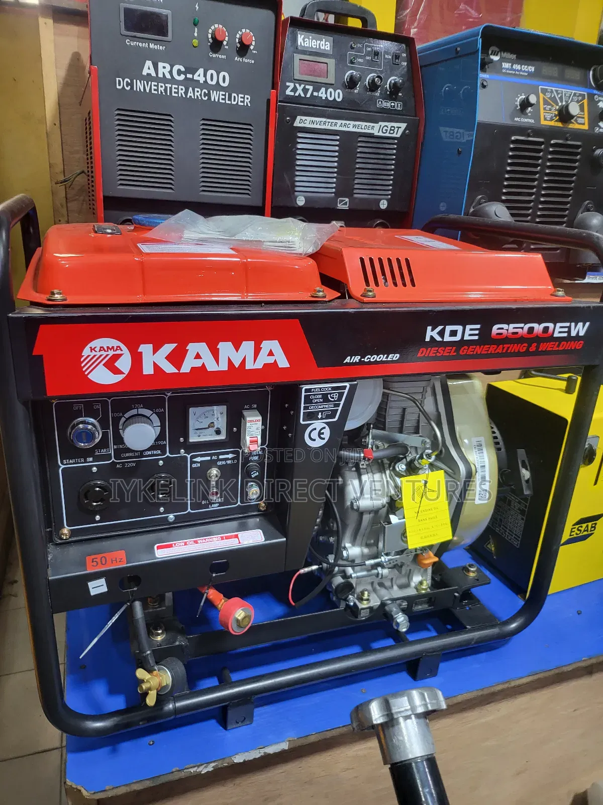 Kama Kde6500ew Air-Cooled Diesel Generating and Welding Set.